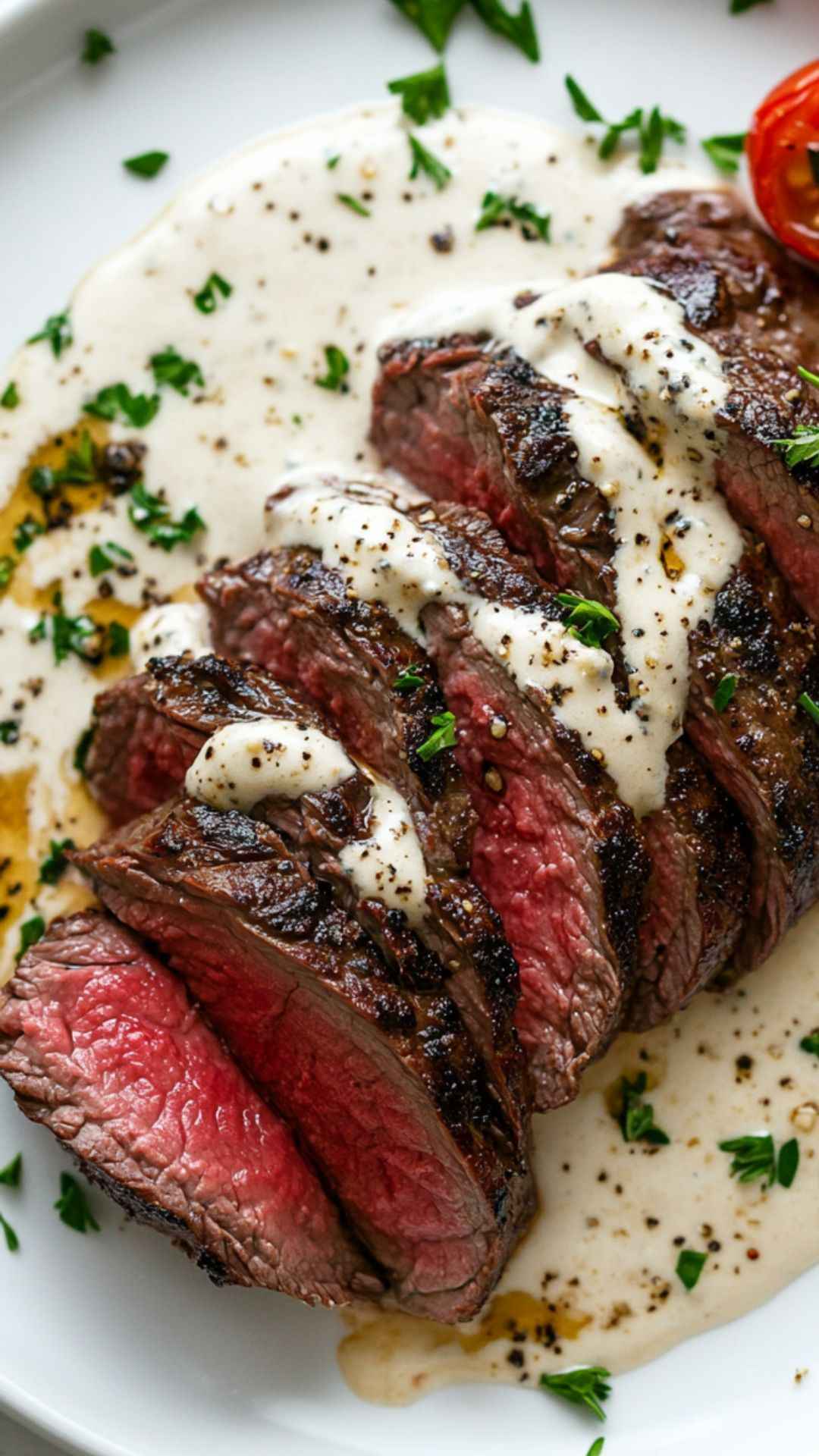 ゴルゴンゾーラソースと牛肉の裸足コンテッサフィレ